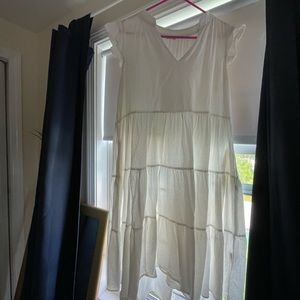 Label of Love White Tiered Dress